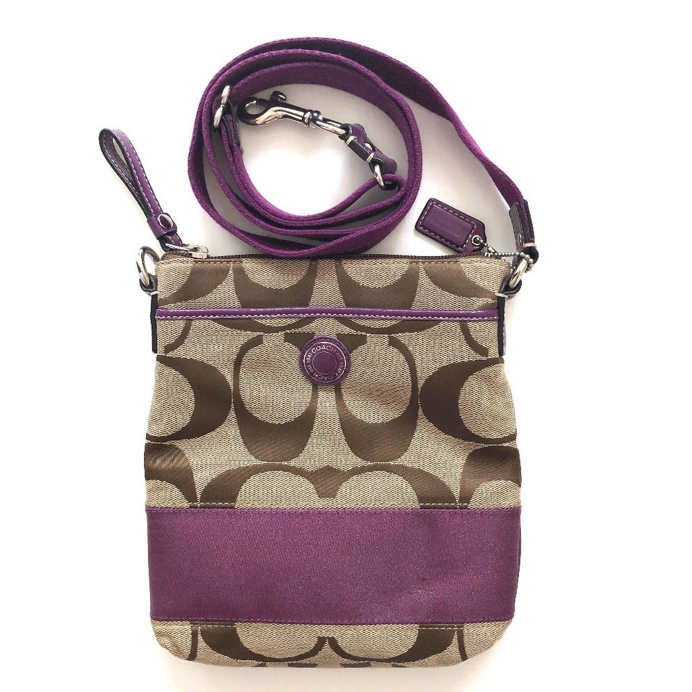 COACH Canvas Crossbody Messenger Bag